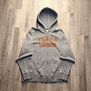 Vintage Texas Longhorns Russell Athletic Zip Hoodie (Size XL)